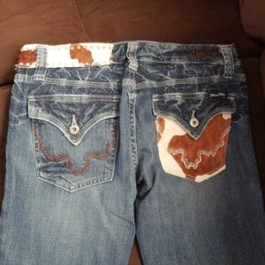 Miss Me Cowhide Jeans
